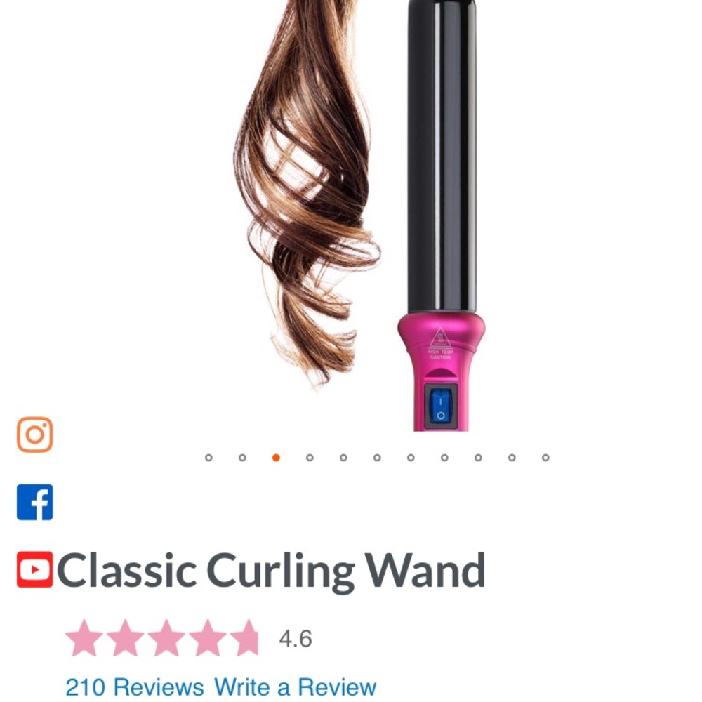NuMe ceramic curling iron/ wand